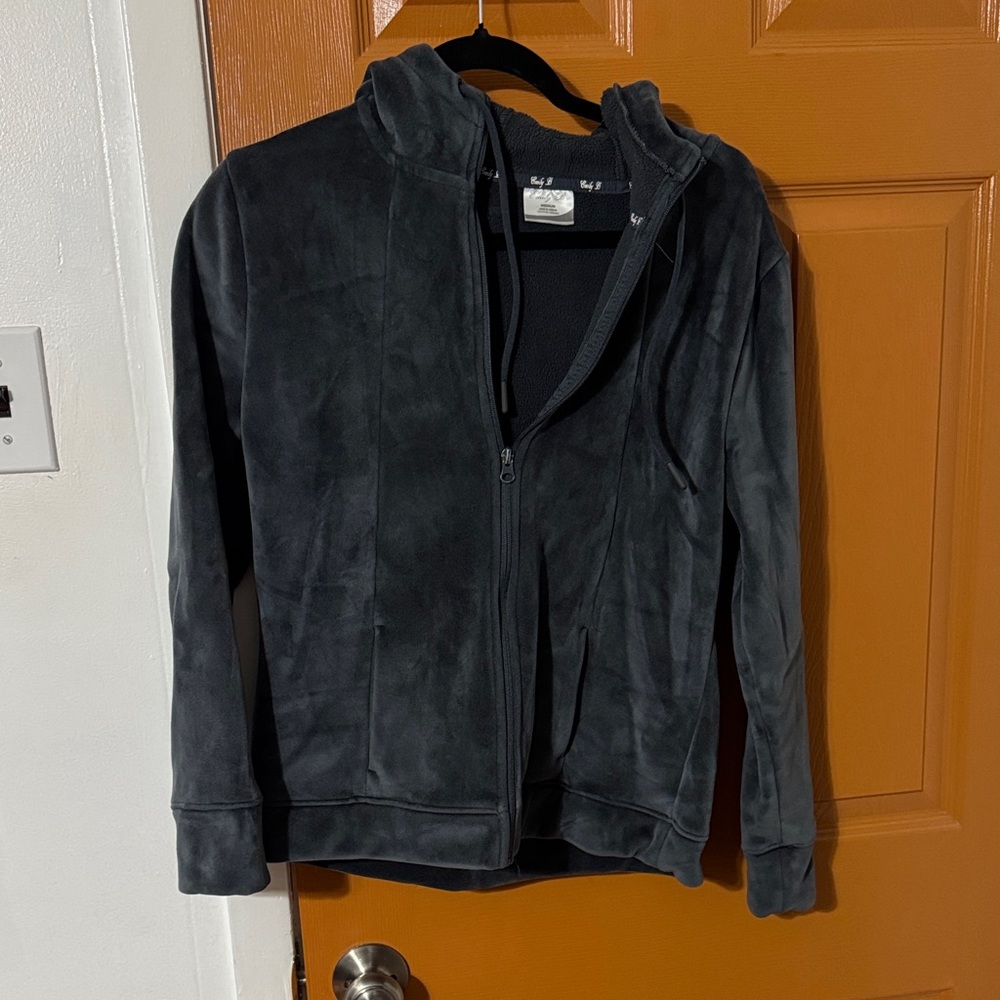 Black Zip-Up Hoodie